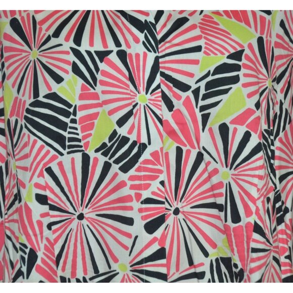 Foxcroft Colorful Button Up Contrast Cuff Blouse Top Plus Size 20W Cotton V-Neck - Picture 3 of 12